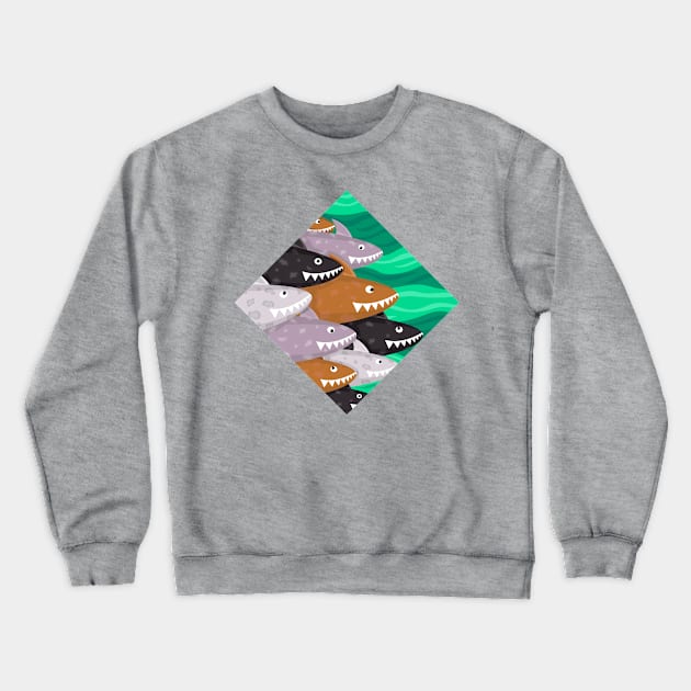 Sharks new color Crewneck Sweatshirt by Utlandia